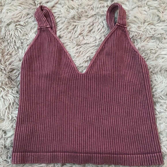 🌺free people washed seamless crop top - Picture 12 of 17